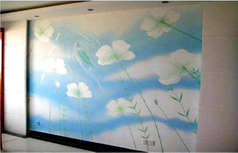 清丰画墙绘怎么画好白云的蓬松感？