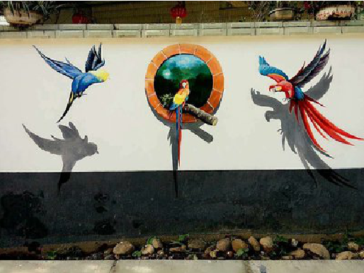 清丰视觉错位-3D墙绘设计