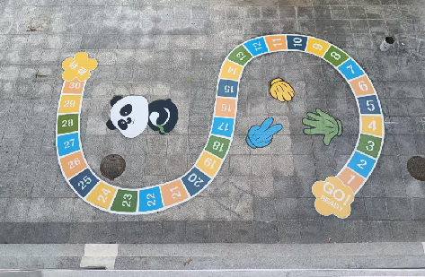 清丰地面游戏彩绘