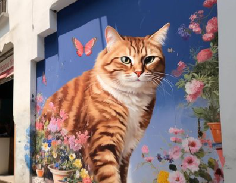 清丰自己绘制有个性的手绘墙