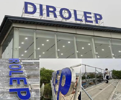 清丰楼顶发光字安装的注意事项。